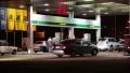 Motor cars on refuelling station HD Footage