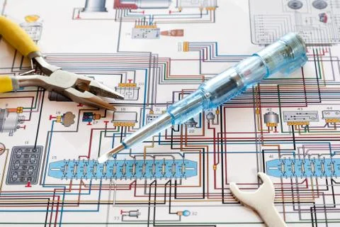 Motor control circuit Stock Photos