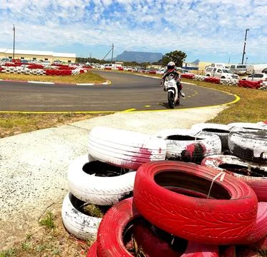 Motor-cycle Race Stock Photos