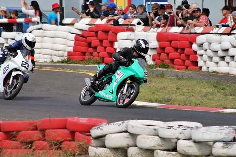 Motor-cycle Race Stock Photos