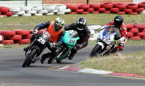 Motor-cycle Race Stock Photos