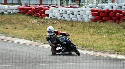 Motor-cycle Race Stock Photos