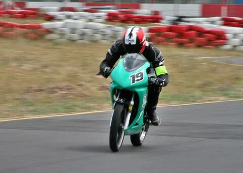 Motor-cycle Race Stock Photos