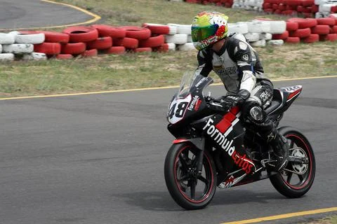 Motor-cycle Race Stock Photos