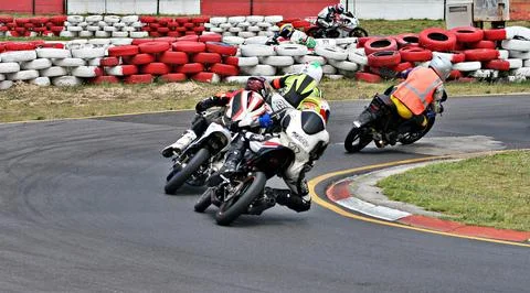 Motor-cycle Race Stock Photos