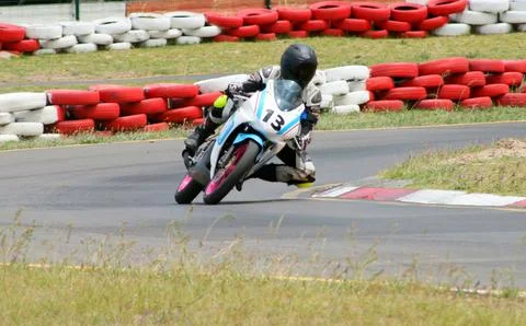 Motor-cycle Race Stock Photos