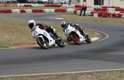 Motor-cycle Race Stock Photos