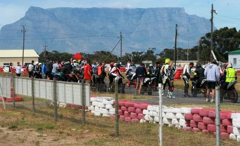 Motor-cycle Race Start Stock Photos