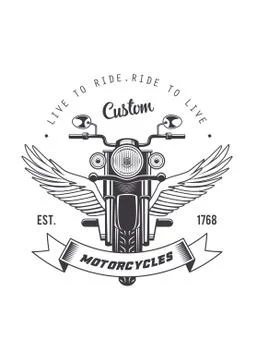 Motor cycles Stock Illustration