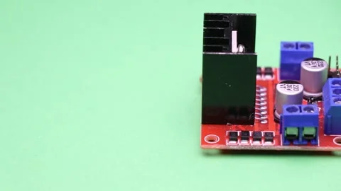 Motor driver used in speed control of dc motor for robotics and electronics Stock Footage 150260682