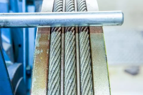 Motor of the elevator Stock Photos