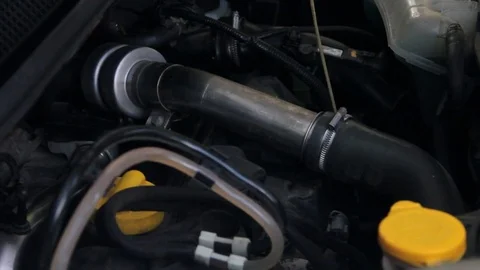 Motor engine, hands Stock Footage 79405049
