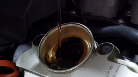 Motor engine oil change Stock Footage 60420504
