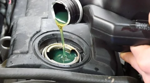 Motor engine oil change Stock Footage 60421149