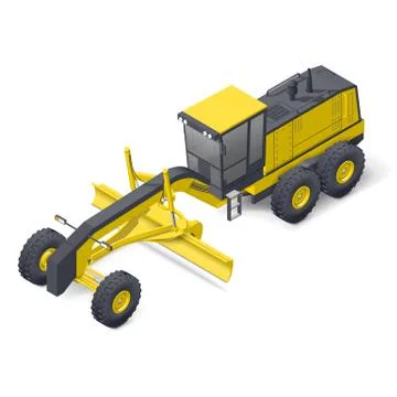 Motor grader icon Stock Illustration