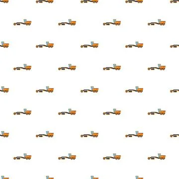 Motor grader road construction heavy machinery pattern 스톡 일러스트