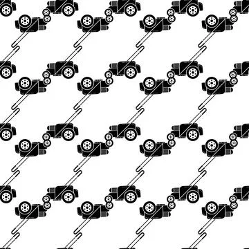 Motor grass cutter pattern seamless vector Illustrazione stock