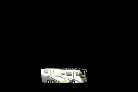 Motor Home Transition Stock Footage 10870594