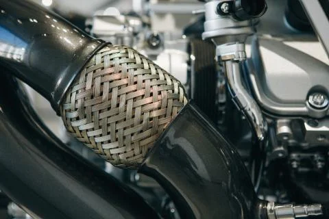 Motor or car engine inside. Technology background Stock Photos
