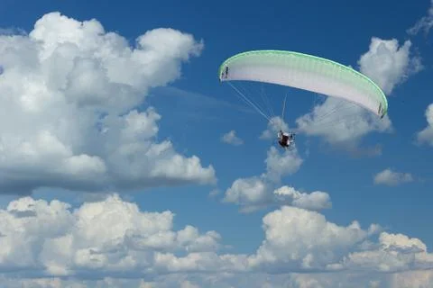 Motor parachute  Stock Photos