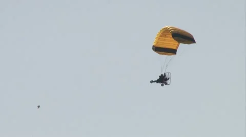 Motor parachuting. Stock Footage 20511179
