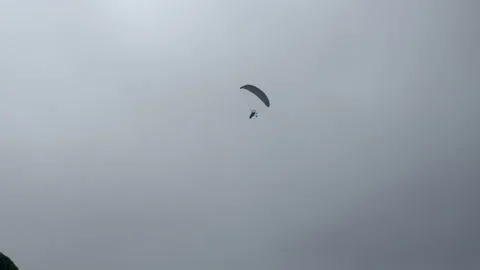 Motor Paragliding in Lima Peru 스톡 동영상 304586695