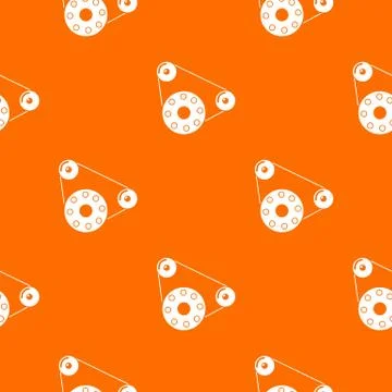 Motor pattern vector orange イラスト素材