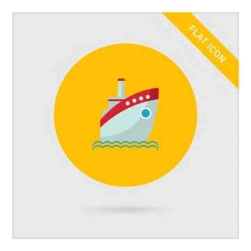 Motor ship 스톡 일러스트