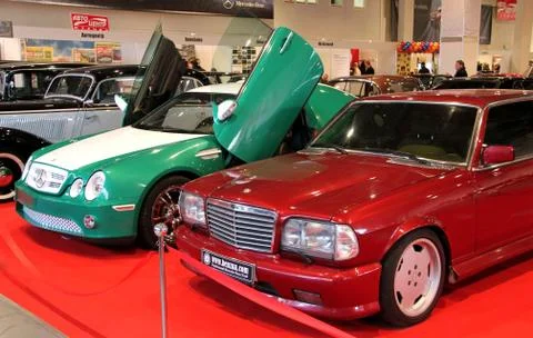 Motor show Stockfoto's