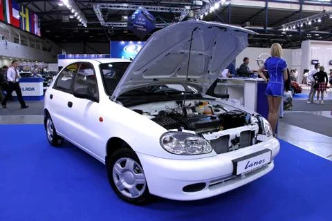 Motor show Stockfoto's