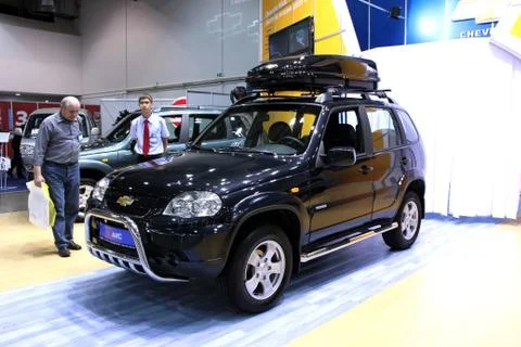 Motor show Stockfoto's