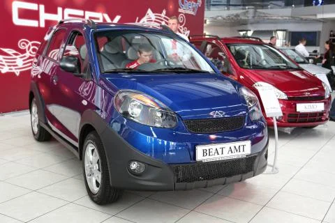 Motor show Stockfoto's