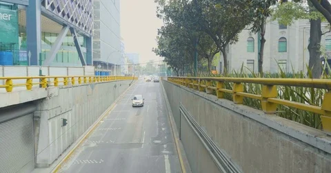Motor traffic on a mexican freeway Video stock 72294454