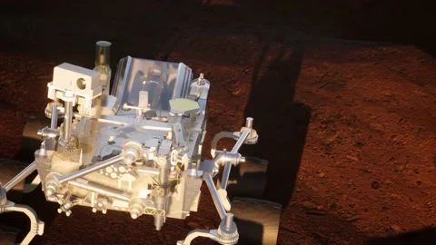 Motor vehicle  explore Mars Stock Footage 150127043