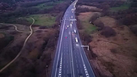 Motor way hyperlapse Stock Footage 304464716