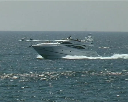 Motor Yacht Stock Footage 136033