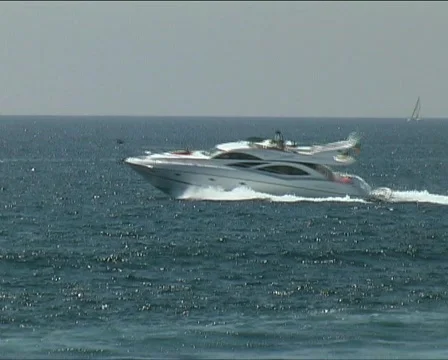 Motor Yacht Stock Footage 136035
