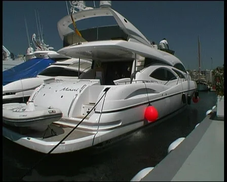 Motor Yacht Stock Footage 136048