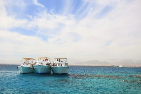 Motor yachts Stock Photos