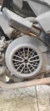 Motorbike engine Foto stock