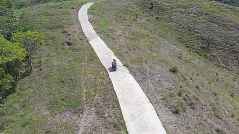 Motorbike off-road Stock Footage