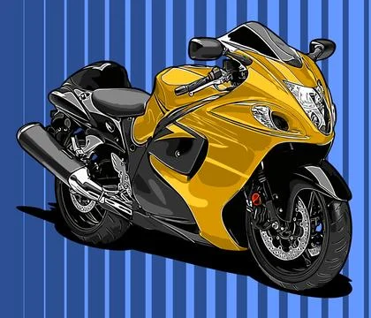 Motorbike vector template on gray background Stock Illustration