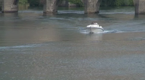 Motorboat 02 e Video stock 7750806