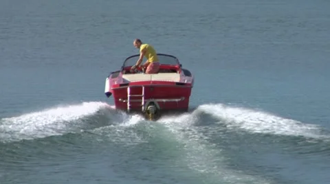 Motorboat 04 e Stock Footage 8139945