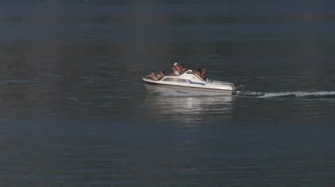 Motorboat 07 Video stock 8147754