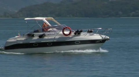 Motorboat 24 e Stock Footage