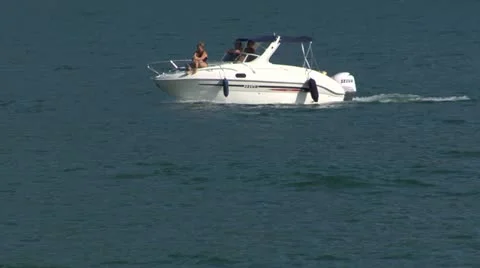 Motorboat 26 e Stock Footage