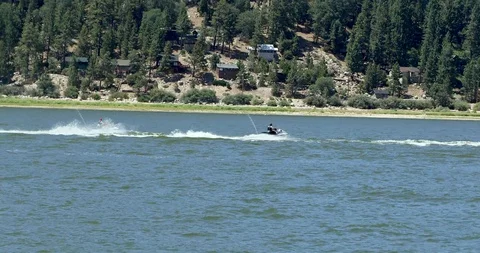 Motorboat and Jetski Stock Footage 105839052