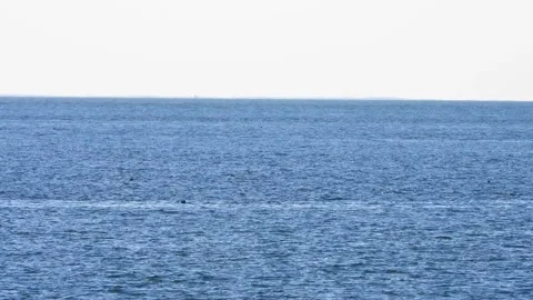Motorboat crossing frame Stock Footage 135989369