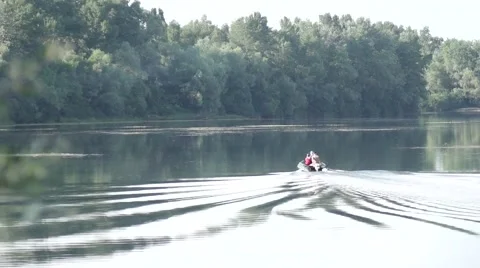 Motorboat Stock Footage 56606803